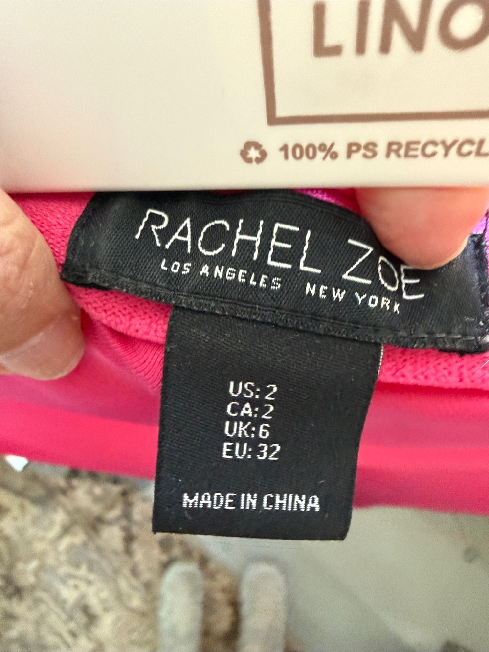 Rachel Zoe Hot Pink Satin Midi Slip Skirt - Picture 5 of 5